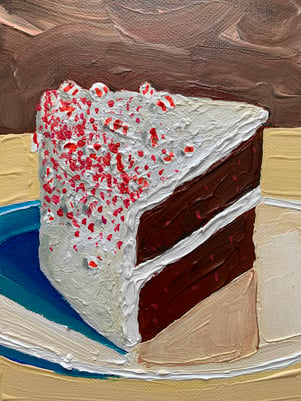 Peppermint Dream Cake Painting