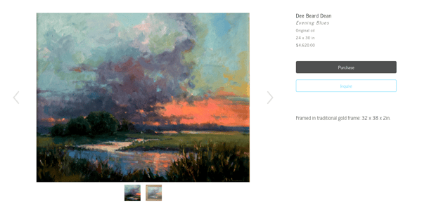 Show multiple artwork images on your ArtCloud website